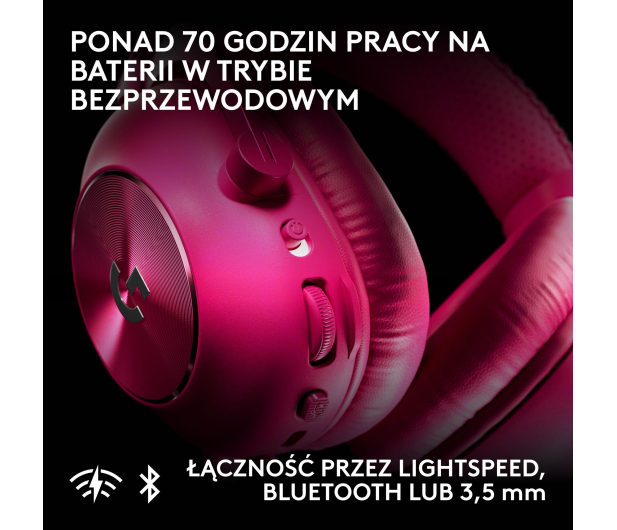 Logitech G PRO X3 Lightspeed magenta - 1598606 - zdjęcie 5